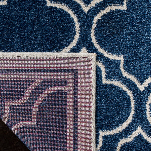 Safavieh Amherst 412 Power Loomed  Rug Navy / Ivory AMTW412P-4