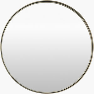 Surya Amvria 40"H X 30"W Art Deco Accent Mirror - Modern Geometric Wall Decor For Elegant Living Spaces Frame, Black Brass Amvr004-3636