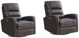 Parker Living Ringo - Florence Brown Power Swivel Glider Recliner - Set of 2 Florence Brown MRIN#812GSPH-2-FBR Parker House