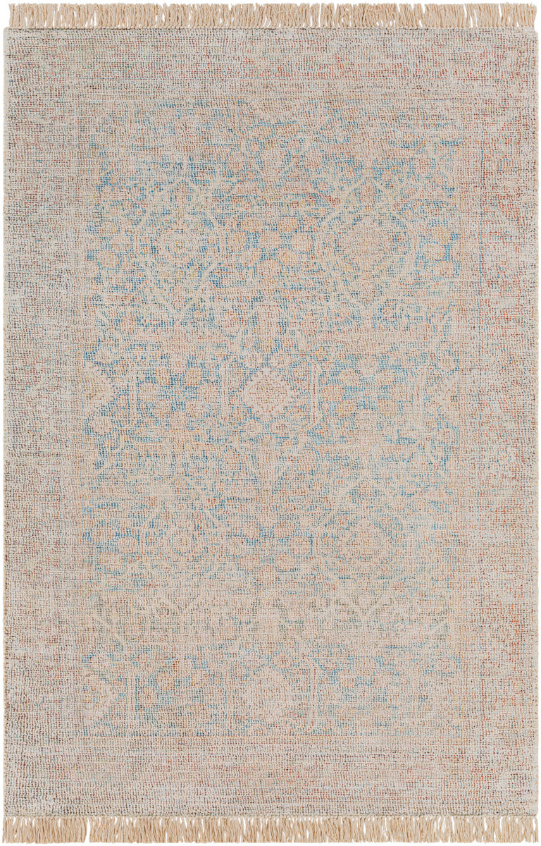 Amasya AMY-2303 5' x 7'6" Handmade Rug AMY2303-576  Blue, Sky Blue, Light Blue, Burgandy, Red, Light Gray Surya