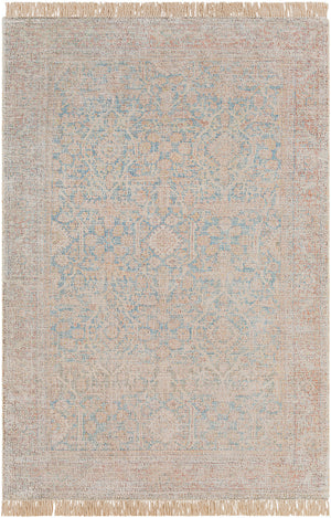 Amasya AMY-2303 5' x 7'6" Handmade Rug AMY2303-576  Blue, Sky Blue, Light Blue, Burgandy, Red, Light Gray Surya