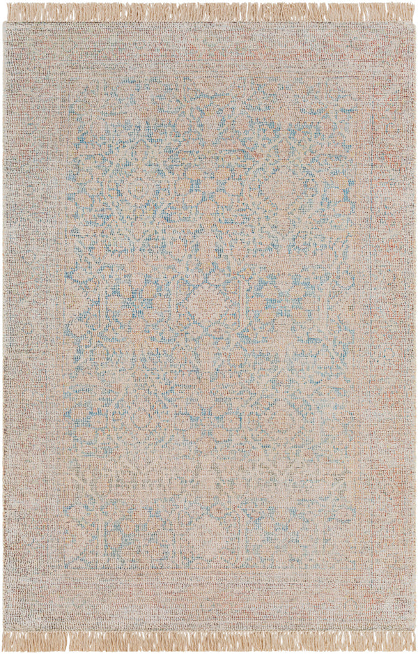 Amasya AMY-2303 5' x 7'6" Handmade Rug AMY2303-576  Blue, Sky Blue, Light Blue, Burgandy, Red, Light Gray Surya