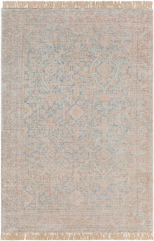 Amasya AMY-2303 5' x 7'6" Handmade Rug AMY2303-576  Blue, Sky Blue, Light Blue, Burgandy, Red, Light Gray Surya