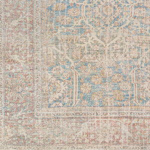Amasya AMY-2303 8' x 10' Handmade Rug AMY2303-810  Blue, Sky Blue, Light Blue, Burgandy, Red, Light Gray Surya