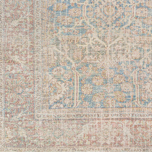 Surya Amasya 8' X 10' Handmade Area Rug – Elegant Indian Craftsmanship With Low-maintenance Design Blue Cotton,Polyester,Wool,Viscose Amy2303-23