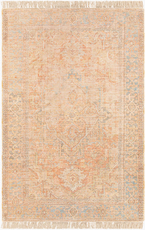 Surya Amasya 8' X 10' Handmade Area Rug – Elegant Indian Craftsmanship With Low-maintenance Design Red Cotton,Polyester,Wool,Viscose Amy2305-23