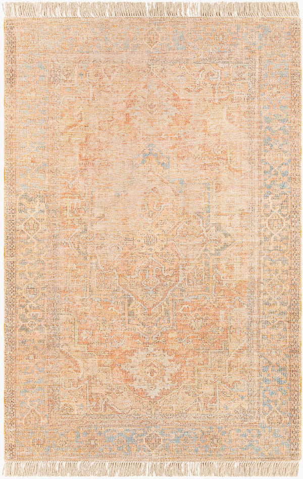 Surya Amasya 8' X 10' Handmade Area Rug – Elegant Indian Craftsmanship With Low-maintenance Design Red Cotton,Polyester,Wool,Viscose Amy2305-23