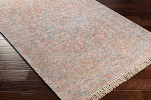 Amasya AMY-2306 8' x 10' Handmade Rug AMY2306-810  Red, Burgandy, Blue, Sky Blue, Orange, Dusty Coral Surya