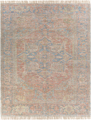 Amasya AMY-2306 8' x 10' Handmade Rug AMY2306-810  Red, Burgandy, Blue, Sky Blue, Orange, Dusty Coral Surya