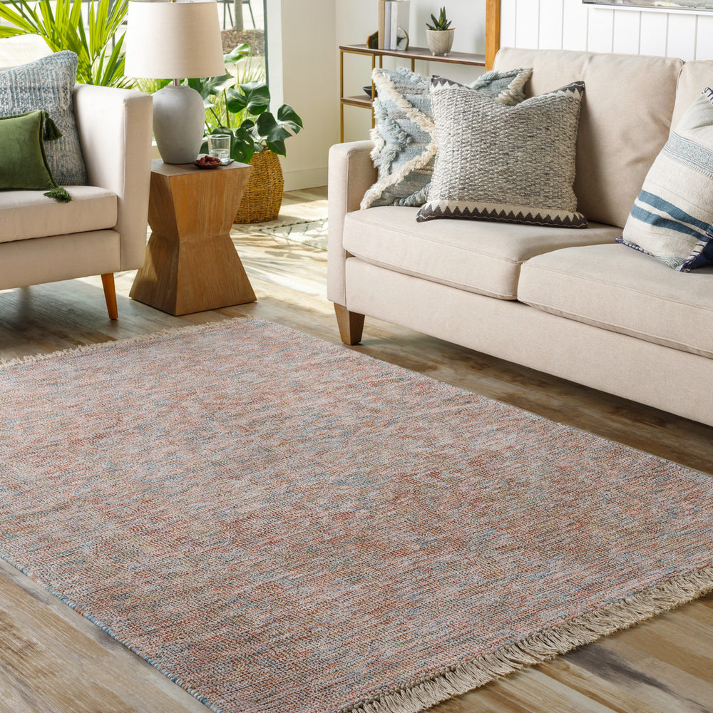 Amasya AMY-2306 5' x 7'6" Handmade Rug AMY2306-576  Red, Burgandy, Blue, Sky Blue, Orange, Dusty Coral Surya