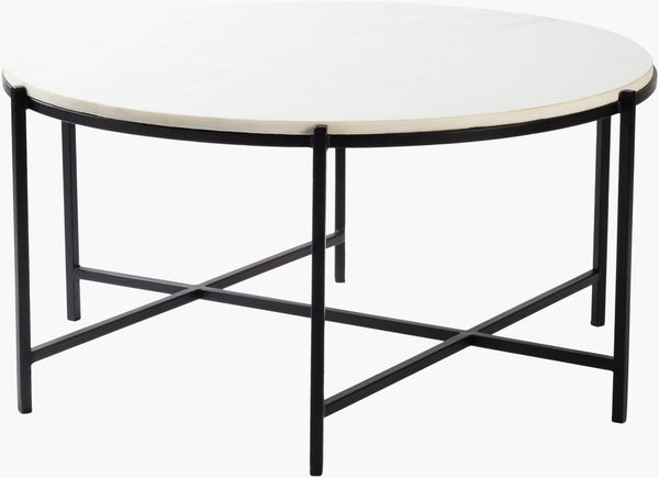 Livabliss Anaya Square Marble Top Coffee Table with Metal Base for Modern Living Rooms ANA-001