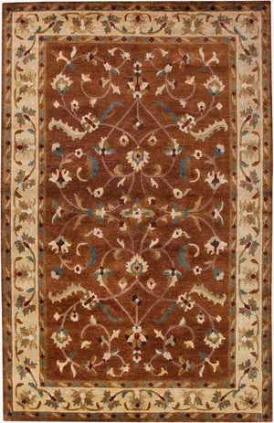 Surya Anastacia 2'6" X 10' Handmade New Zealand Wool Rug - Elegant, Durable, And Unique Art For Any Space! Brown Nz Wool Ana8403-811