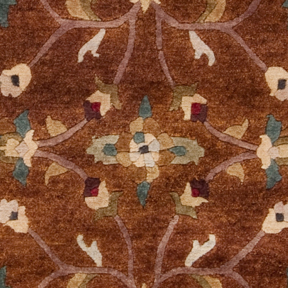 Surya Anastacia 2'6" X 10' Handmade New Zealand Wool Rug - Elegant, Durable, And Unique Art For Any Space! Brown Nz Wool Ana8403-811