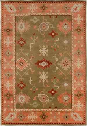 Surya Anastacia 2'6" X 10' Handmade New Zealand Wool Rug - Elegant, Durable, And Unique Art For Any Space! Burnt Orange Nz Wool Ana8409-913