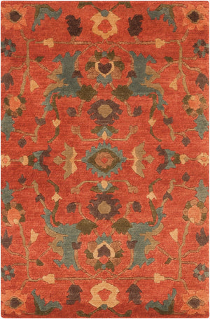 Surya Anastacia 2'6" X 10' Handmade New Zealand Wool Rug - Elegant, Durable, And Unique Art For Any Space! Rust Nz Wool Ana8411-23