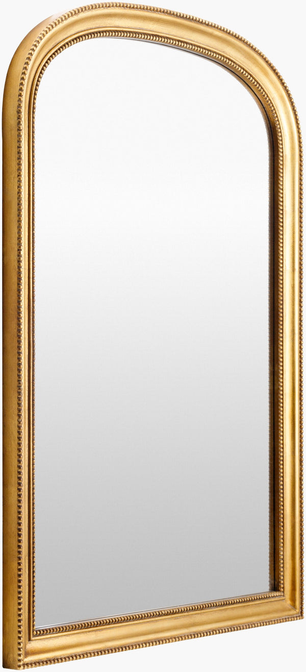 Surya Nalanda Elegant 42"H X 30"W Mantel Mirror – Traditional Wall Decor For Sophisticated Home Style Frame, Gold Manufactured Wood Anan002-4230