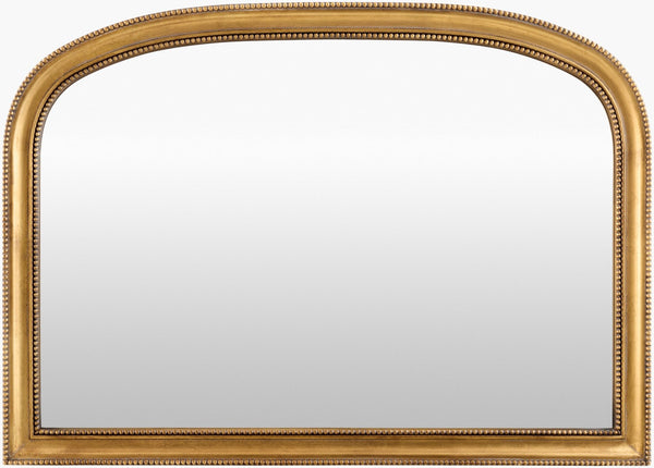Surya Nalanda Wide Rectangular Mantel Mirror with Ornate Frame for Fireplace or Living Room ANAN005-2840