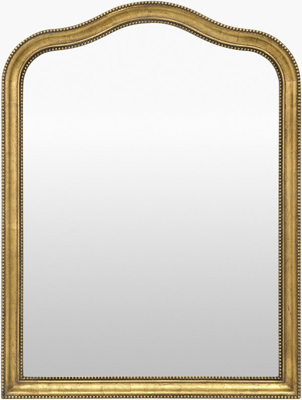 Surya Nalanda Ornate Carved Mantel Mirror Traditional Frame Fireplace Entryway Wall Accent ANAN008-4030