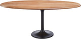 Anatalia ANAT-003 30"H x 72"W x 36"D Dining Table ANAT-003  Top: Brown; Base: Black Surya