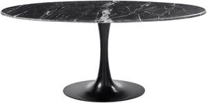 Anatalia ANAT-004 30"H x 72"W x 36"D Dining Table ANAT-004  Top: Black; Base: Black Surya