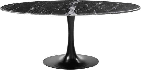 Anatalia ANAT-004 30"H x 72"W x 36"D Dining Table ANAT-004  Top: Black; Base: Black Surya