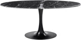 Anatalia ANAT-004 30"H x 72"W x 36"D Dining Table ANAT-004  Top: Black; Base: Black Surya