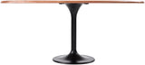 Anatalia ANAT-003 30"H x 72"W x 36"D Dining Table ANAT-003  Top: Brown; Base: Black Surya