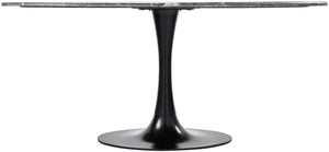 Anatalia ANAT-004 30"H x 72"W x 36"D Dining Table ANAT-004  Top: Black; Base: Black Surya