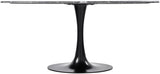 Anatalia ANAT-004 30"H x 72"W x 36"D Dining Table ANAT-004  Top: Black; Base: Black Surya