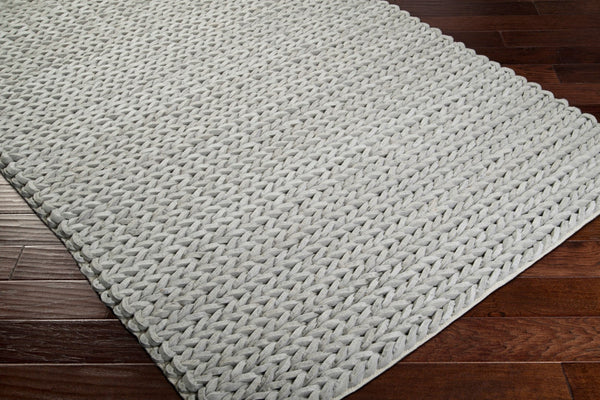Surya Anchorage Anc-1000 2' X 3' Handmade High Pile Rug – Durable Wool & Viscose For Modern Décor Charm Light Gray Wool,Viscose Anc1001-58