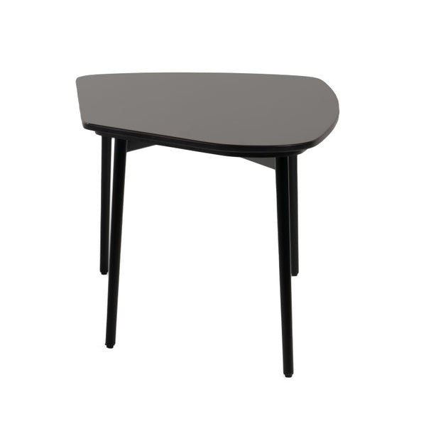VIG Furniture Andros Black Marble Coffee Table With Matte Black Metal Base, 47" X 24" Sturdy Modern Centerpiece VGGMM-CT-1582-BLK-CT