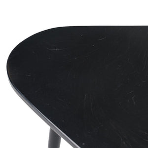 VIG Furniture Andros Black Marble Coffee Table With Matte Black Metal Base, 47" X 24" Sturdy Modern Centerpiece VGGMM-CT-1582-BLK-CT