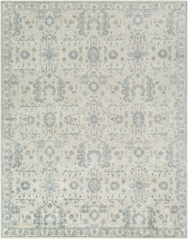 Aleyna ANE-2300 9' x 12' Handmade Rug ANE2300-912  Light Blue, Cream, Light Gray, Medium Gray, Gray, White Surya