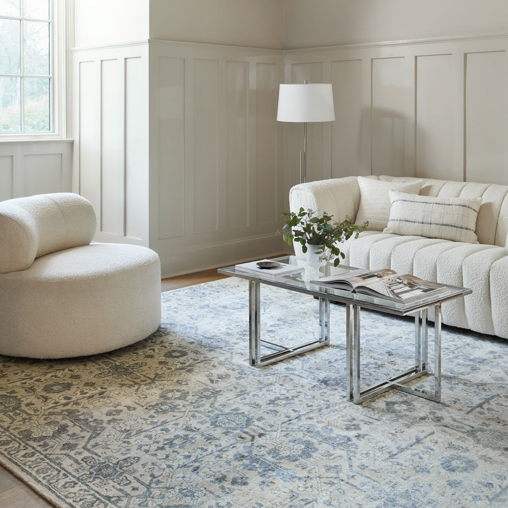 Aleyna ANE-2300 9' x 12' Handmade Rug ANE2300-912  Light Blue, Cream, Light Gray, Medium Gray, Gray, White Surya