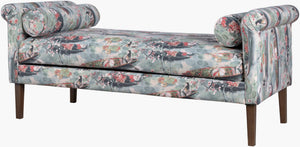 Surya Aneesa Wide Upholstered Entryway Bench with Clean Lines for Bedroom or Hallway Use ANES003-256026