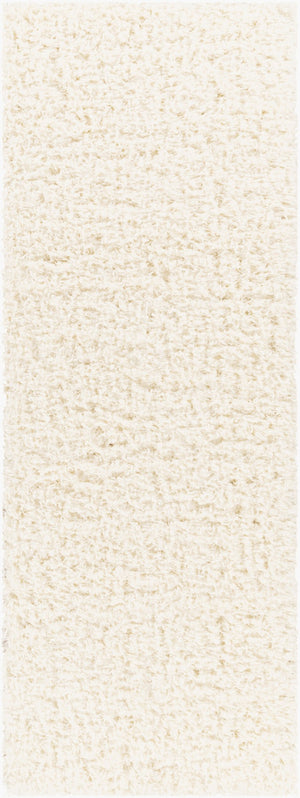 Livabliss Angora Plush Polyester Accent Rug for Modern Minimalist Entryway or Bedroom Decor Cream 2'7" x 7'3" ANG2304-2773