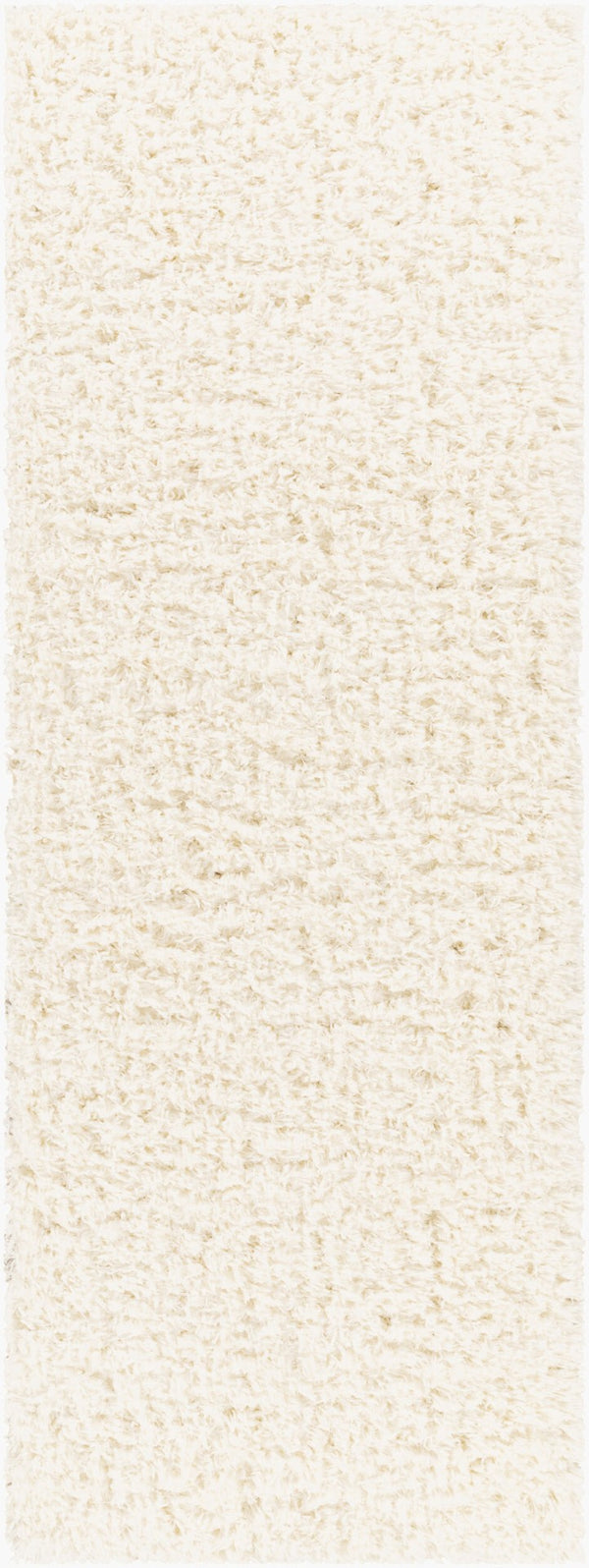 Livabliss Angora Plush Polyester Accent Rug for Modern Minimalist Entryway or Bedroom Decor Cream 2'7" x 7'3" ANG2304-2773