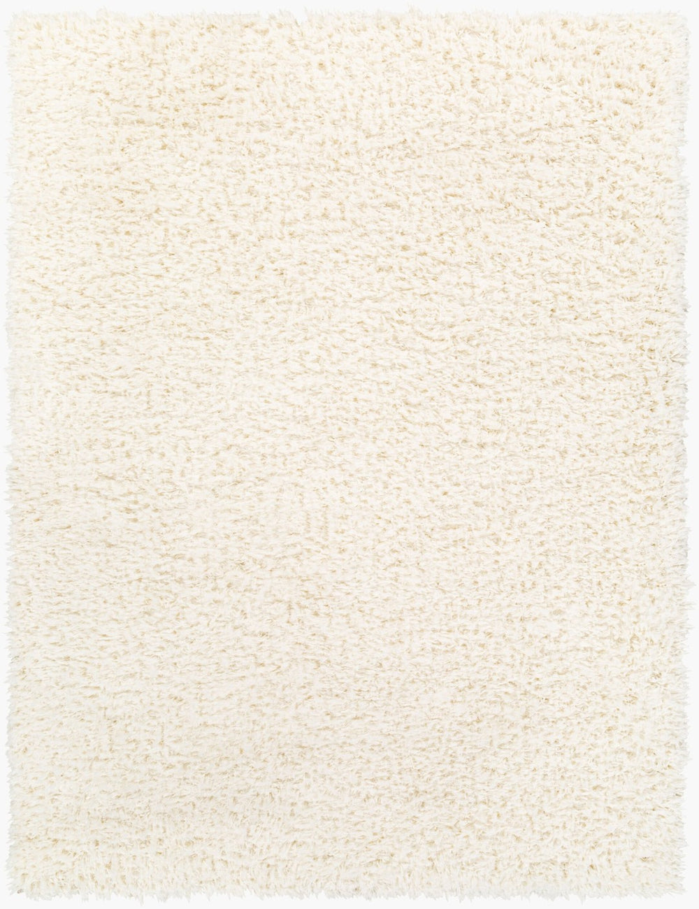 Livabliss Angora Plush Polyester Accent Rug for Modern Minimalist Entryway or Bedroom Decor Cream 6'7" x 9' ANG2304-679