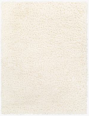 Livabliss Angora Plush Polyester Accent Rug for Modern Minimalist Entryway or Bedroom Decor Cream 6'7" x 9' ANG2304-679