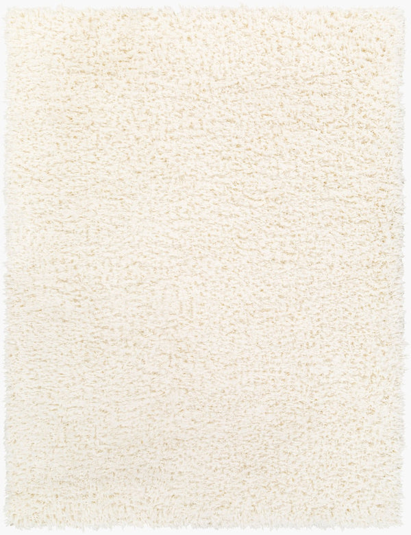 Livabliss Angora Plush Polyester Accent Rug for Modern Minimalist Entryway or Bedroom Decor Cream 6'7" x 9' ANG2304-679