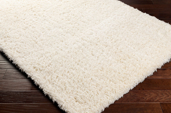 Livabliss Angora Plush Polyester Accent Rug for Modern Minimalist Entryway or Bedroom Decor Cream 6'7" x 9' ANG2304-679