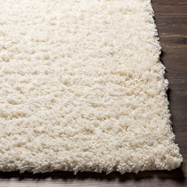 Livabliss Angora Plush Polyester Accent Rug for Modern Minimalist Entryway or Bedroom Decor Cream 6'7" x 9' ANG2304-679