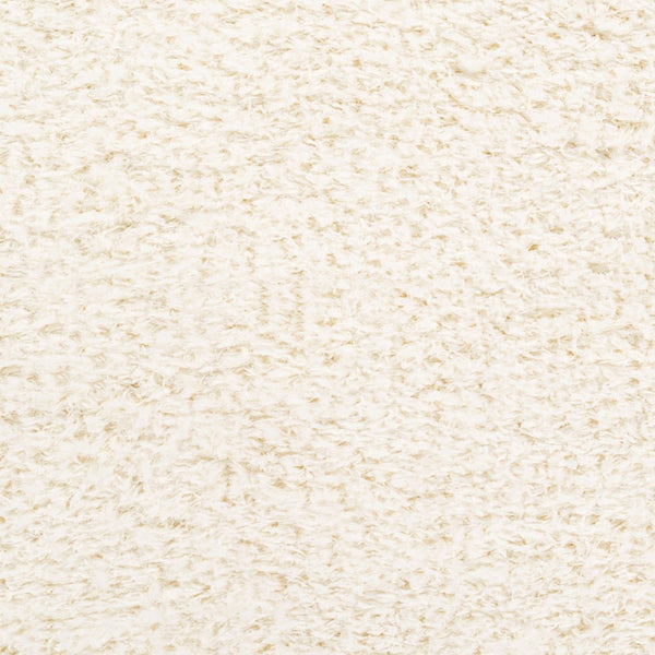 Livabliss Angora Plush Polyester Accent Rug for Modern Minimalist Entryway or Bedroom Decor Cream 6'7" x 9' ANG2304-679