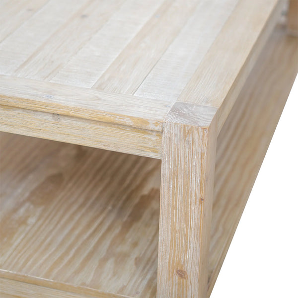 Origins Angelo Solid Pine Coffee Table with Open Shelf Ready to Use in Any Living Room 4545-61