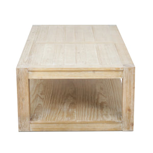 Origins Angelo Solid Pine Coffee Table with Open Shelf Ready to Use in Any Living Room 4545-61