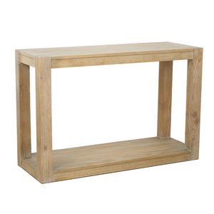 Origins Angelo Solid Pine Console Table Open Shelf Natural Grain Farmhouse Entryway Accent 4545-63