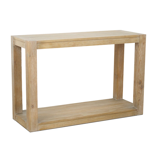 Origins Angelo Solid Pine Console Table Open Shelf Natural Grain Farmhouse Entryway Accent 4545-63