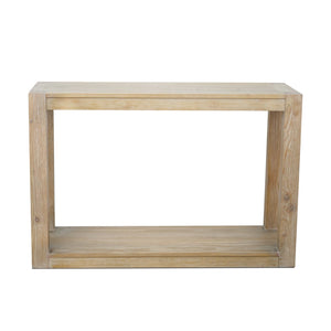 Origins Angelo Solid Pine Console Table Open Shelf Natural Grain Farmhouse Entryway Accent 4545-63