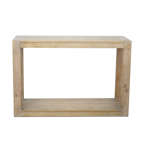 Origins Angelo Solid Pine Console Table Open Shelf Natural Grain Farmhouse Entryway Accent 4545-63