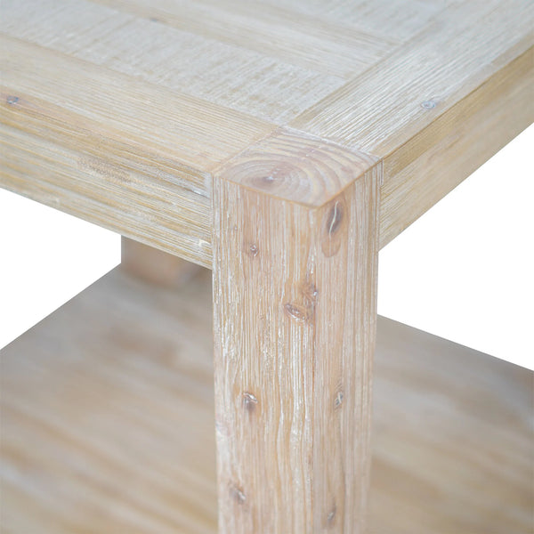 Origins Angelo Pine Wood Open Cube End Table Ready to Use Farmhouse Style Living Room Accent 4545-62